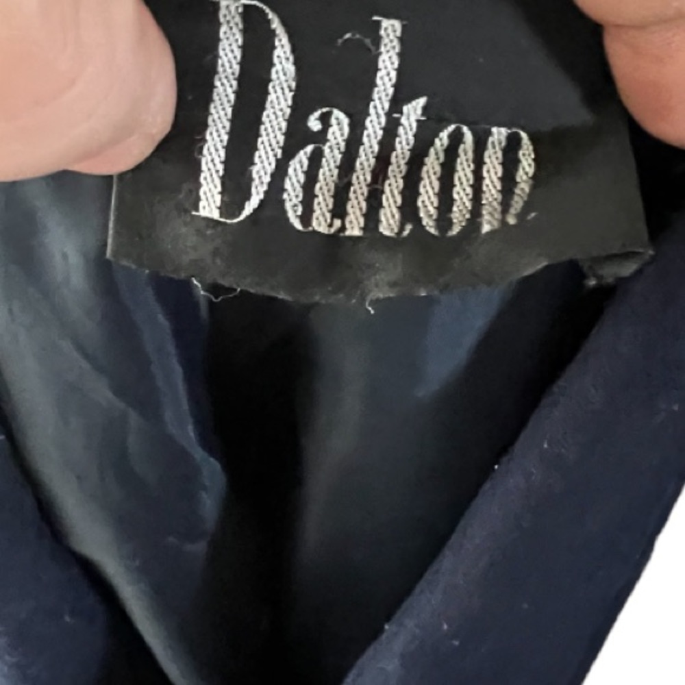 Vintage Dalton Black Wool Blazer View 3
